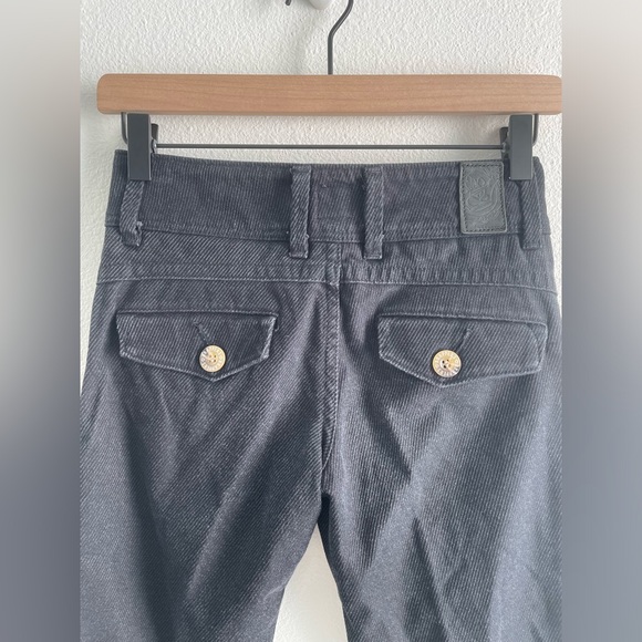 Brappers Rare Japanese Denim low rise bell bottom pinstripe corduroy pants | 26 - Picture 9 of 14